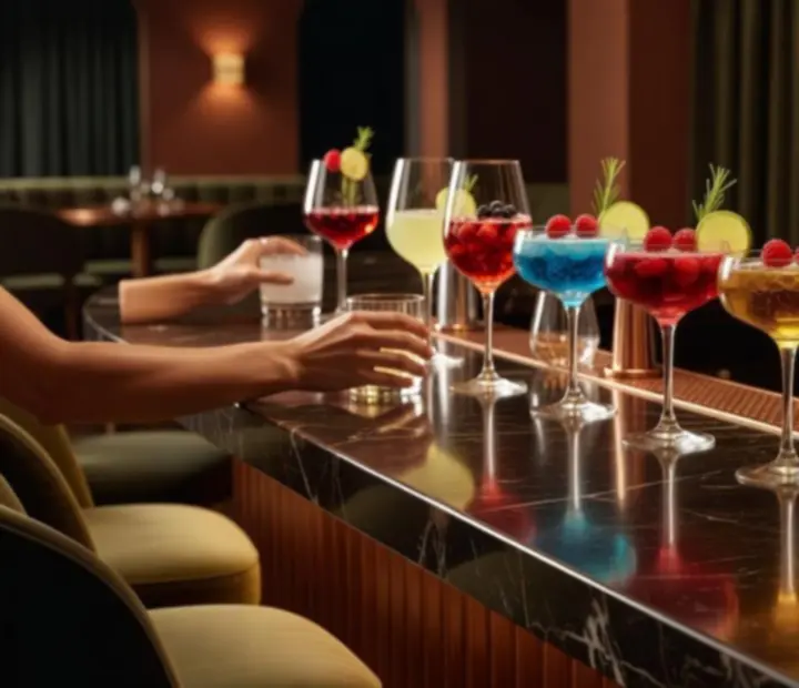 Signature cocktails at the Cashebo casino bar